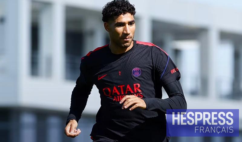 PSG : Achraf Hakimi reprend le travail individuel avant le choc face à l’OM