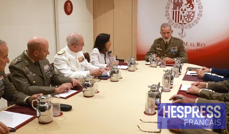 Felipe VI et l’état-major réunis sur fond de crise à Sebta