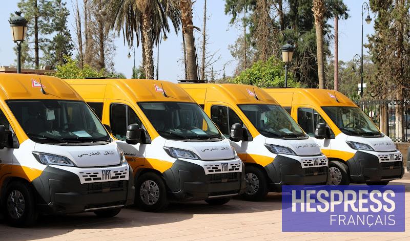 Essaouira: 9 bus scolaires et 7 ambulance remises dans le cadre de l'INDH
