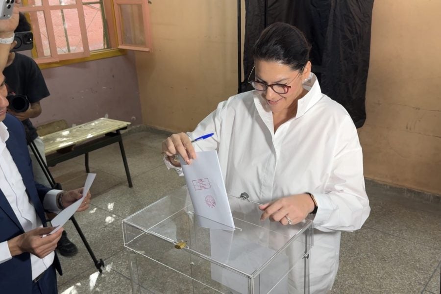 Fatima-Zahra Mansouri accomplit son devoir citoyen