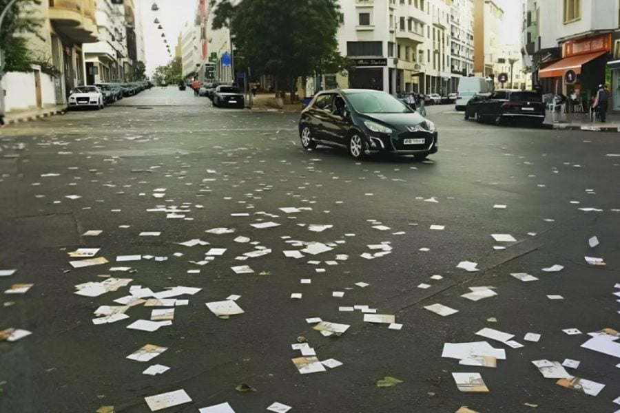 Campagne électorale au Maroc : des promesses plein les tracts, des déchets plein les rues