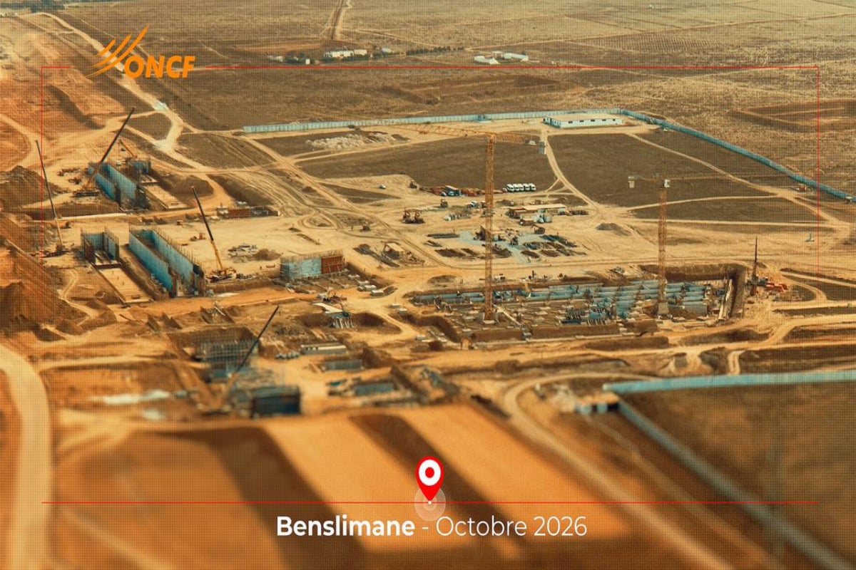 Grand Stade Hassan II : immersion dans le chantier de la future gare de Benslimane